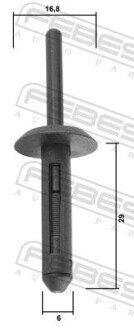 Заклепка распорная - FEBEST 88570173
