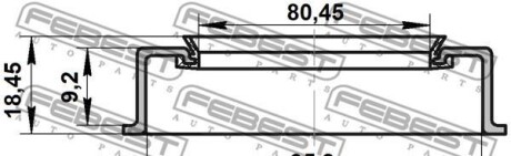 Фото 2 - Комплектующая ступицы FEBEST 95ADS-81960918X (95ADS81960918X)