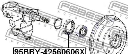 Фото 2 - Комплектуюча маточини FEBEST 95BB-Y42560606X