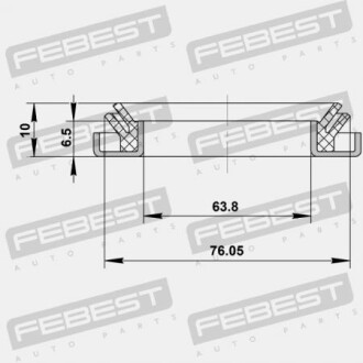 Фото 2 - Комплектуюча маточини FEBEST 95DDY75640610X