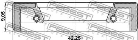 Фото 2 - Комплектующая ступицы FEBEST 95FA-S54620909X (95FAS54620909X)