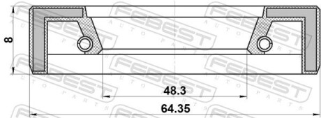 Фото 2 - Автозапчастина FEBEST 95FAY50640808X