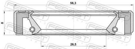 Фото 2 - Автозапчастина FEBEST 95GBY-28560808R