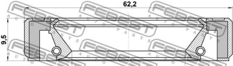 Фото 2 - Сальник трансмисии FEBEST 95GBY-35621010X (95GBY35621010X)