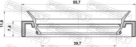Фото 4 - Автозапчастина FEBEST 95HAY-41550712X
