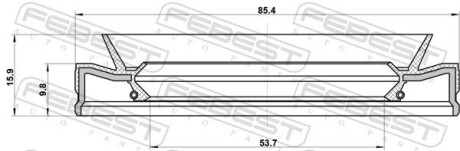 Фото 2 - Автозапчастина FEBEST 95HES55851016L