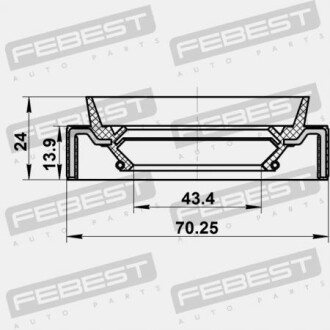 Фото 2 - Автозапчастина FEBEST 95JAS45701424R