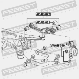 Фото 2 - Сайлентблок рычага FEBEST ADAB-022