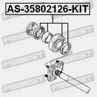 Фото 2 - Автозапчастина FEBEST AS-35802126-KIT (AS35802126KIT)