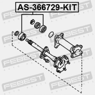 Фото 2 - Автозапчастина FEBEST AS366729KIT