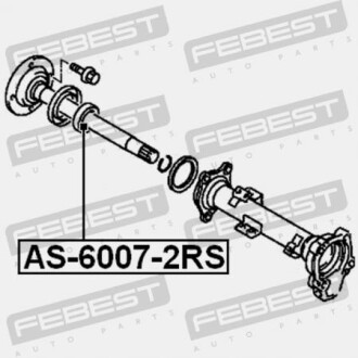 Фото 2 - Автозапчасть FEBEST AS-6007-2RS (AS60072RS)