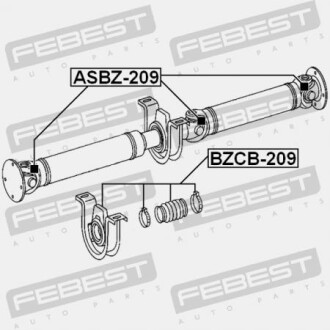 Фото 2 - Елемент трансмісії FEBEST ASBZ-209 (ASBZ209)