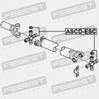 Фото 2 - Елемент трансмісії FEBEST ASCD-ESC (ASCDESC)