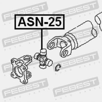Фото 2 - Елемент трансмісії FEBEST ASN-25 (ASN25)