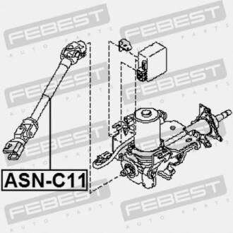 Фото 2 - Кардан рулевого вала FEBEST ASNC11