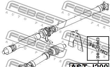 Фото 2 - Елемент трансмісії FEBEST ASTJ-200 (ASTJ200)
