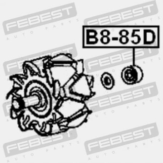 Фото 2 - Комплектующая генератора FEBEST B8-85D (B885D)