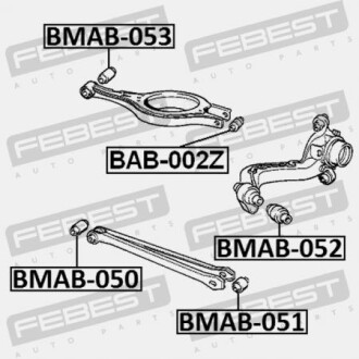 Фото 2 - Сайлентблок рычага FEBEST BAB002Z