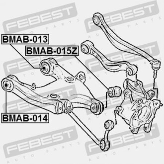 Фото 2 - Сайлентблок важеля FEBEST BMAB-013 (BMAB013)