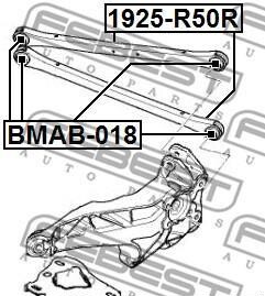 Фото 2 - Сайлентблок рычага FEBEST BMAB-018 (BMAB018)