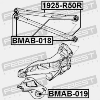 Фото 2 - Сайлентблок важеля FEBEST BMAB019