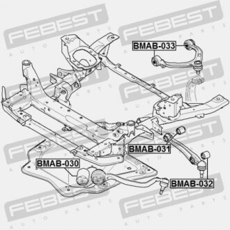 Фото 2 - Сайлентблок важеля FEBEST BMAB032