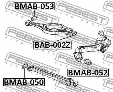 Фото 2 - Сайлентблок рычага FEBEST BMAB-053