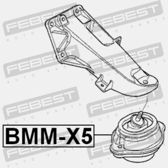 Фото 2 - Подушка двигуна FEBEST BMM-X5 (BMMX5)