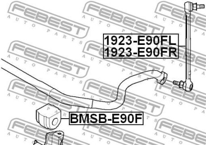Фото 2 - Втулка стабилизатора FEBEST BMSB-E90F (BMSBE90F)
