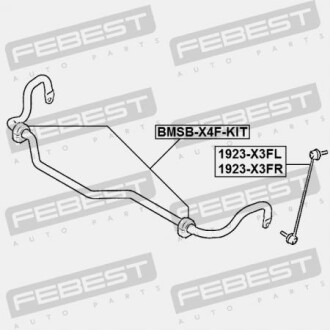 Фото 2 - Втулка стабілізатора FEBEST BMSBX4FKIT