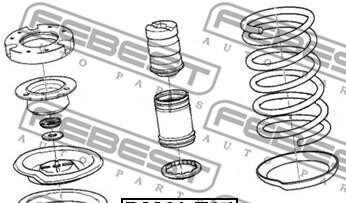 Фото 2 - Тарелка пружины FEBEST BMSIE34