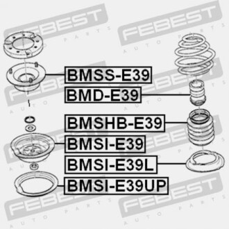 Фото 2 - Тарілка пружини FEBEST BMSI-E39L (BMSIE39L)