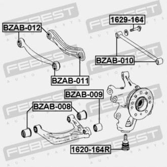 Фото 2 - Сайлентблок важеля FEBEST BZAB-010 (BZAB010)