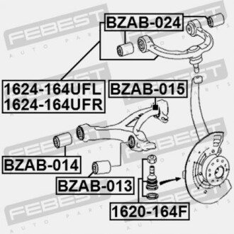 Фото 2 - Сайлентблок важеля FEBEST BZAB013