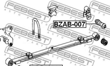 Фото 2 - Ресора FEBEST BZAB-019 (BZAB019)
