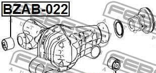Фото 2 - Сайлентблок FEBEST BZAB-022 (BZAB022)