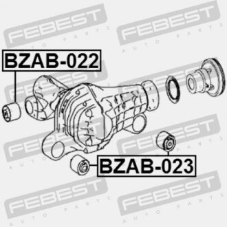 Фото 2 - Сайлентблок підвіски FEBEST BZAB-023 (BZAB023)