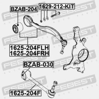 Фото 2 - Сайлентблок рычага FEBEST BZAB030