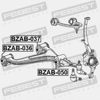 Фото 2 - Сайлентблок важеля FEBEST BZAB-050