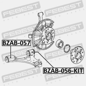 Фото 2 - Сайлентблок рычага FEBEST BZAB057