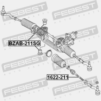 Фото 2 - Сайлентблок рулевой рейки FEBEST BZAB211SG