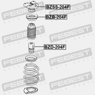 Фото 2 - Стойка амортизатору (амортизатор) FEBEST BZD204F