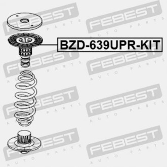 Фото 2 - Стійка амортизатору (амортизатор) FEBEST BZD639UPRKIT