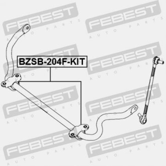 Фото 2 - Втулка стабилизатора FEBEST BZSB204FKIT