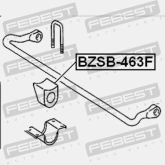 Фото 2 - Втулка стабилизатора FEBEST BZSB463F