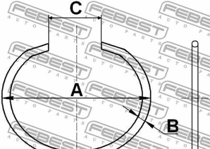 Фото 2 - Пыльник ШРУС FEBEST CC53-0X2 (CC530X2)