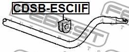 Фото 2 - Втулка стабілізатора FEBEST CDSB-ESCIIF