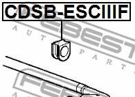 Фото 2 - Втулка стабілізатора FEBEST CDSBESCIIIF