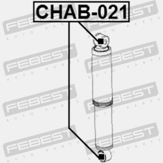Фото 2 - Сайлентблок амортизатора FEBEST CHAB-021 (CHAB021)