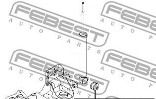 Фото 2 - Сайлентблок для амортизатора FEBEST CHAB-AVERS (CHABAVERS)